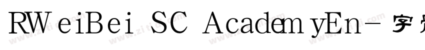 RWeiBei SC AcademyEn字体转换